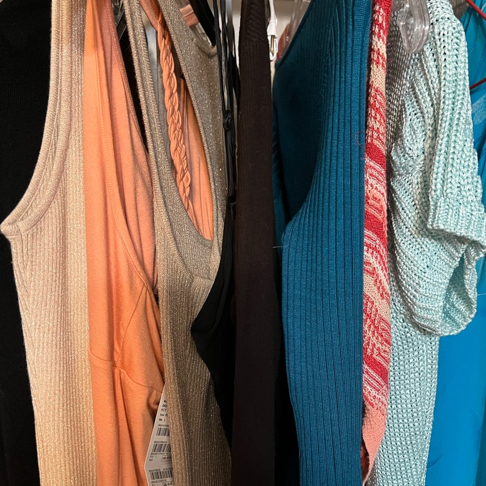 Vintage Bebe store tank tops size largAssorted Sleeveless Tops in Various Colors